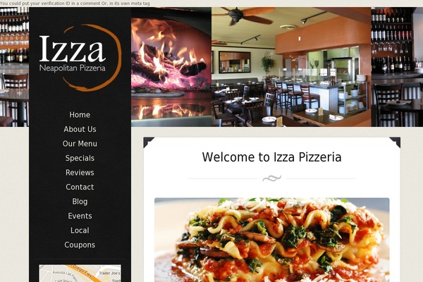 Eatery website example screenshot