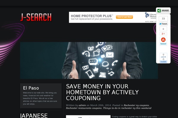 WordPress website example screenshot