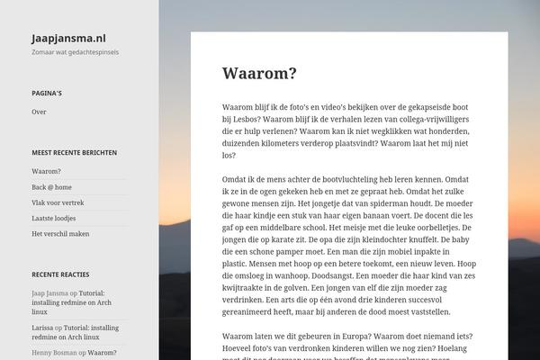 WordPress website example screenshot