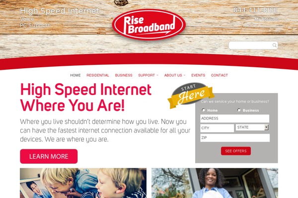 Rise-broadband theme site design template sample