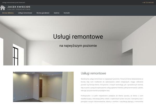 Oshine theme site design template sample