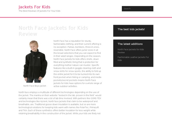 jacketsforkids.net site used Bandana