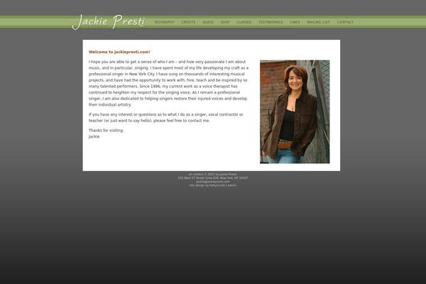 jackiepresti.com site used Jackie