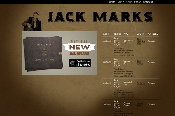 jackmarksmusic.com site used Jackmarks