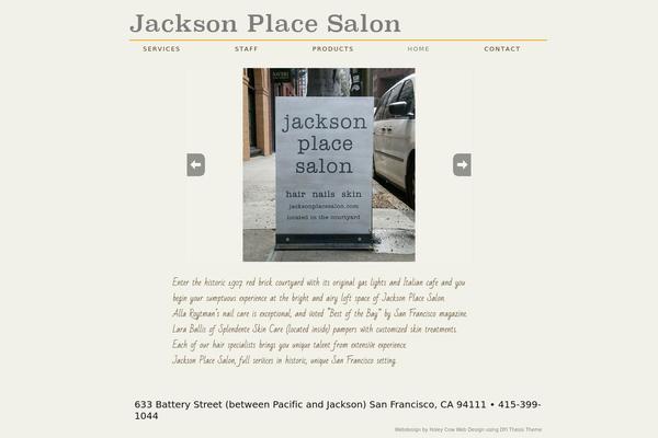 jackson-place-salon.com site used Thesis 1.8.5