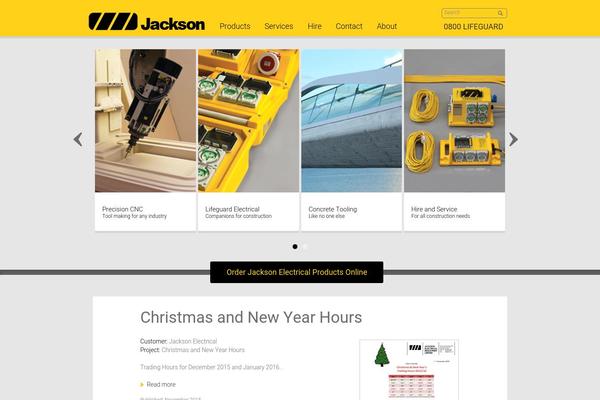 Jackson theme site design template sample