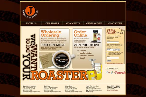 jacksoncoffeeco.com site used Jacksoncoffee