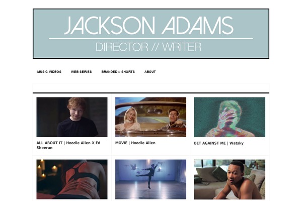 Motion Picture theme site design template sample