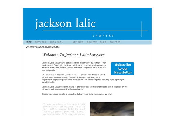 jacksonlalic.com.au site used Jacksonlalic