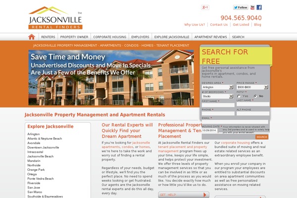 WordPress website example screenshot