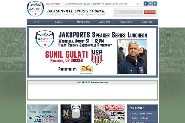 jacksonvillesportscouncil.com site used Jaxsp