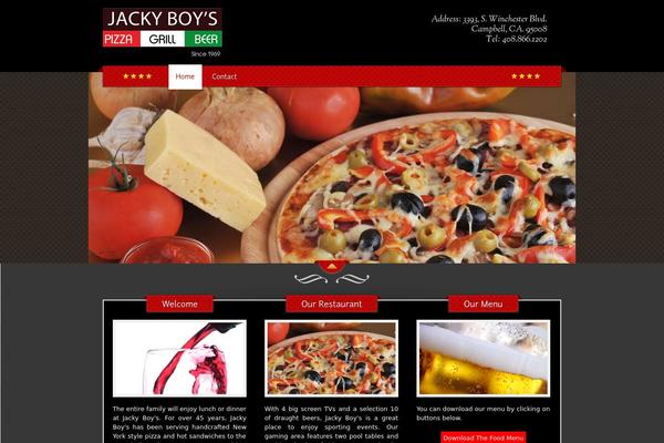 The Restaurant theme site design template sample