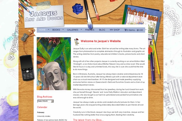 jacquesartandbooks.com site used Diytheme