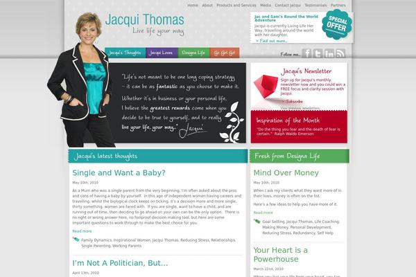 Jacqui theme site design template sample