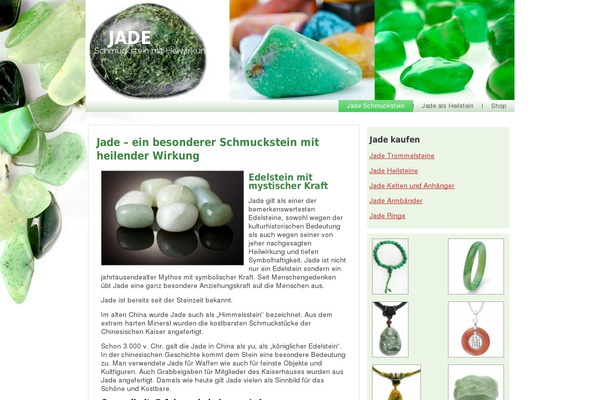 Jade theme site design template sample
