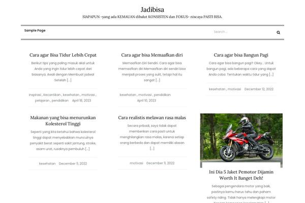 Seven Blog theme site design template sample