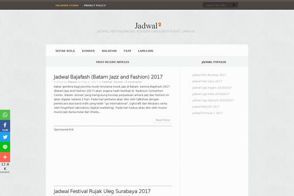jadwal2.com site used Aggregate Child