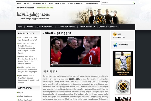 jadwalligainggris.com site used Fischa