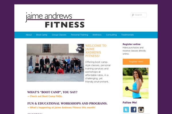 WordPress website example screenshot