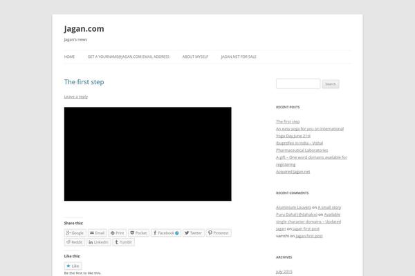Twenty Twelve theme site design template sample