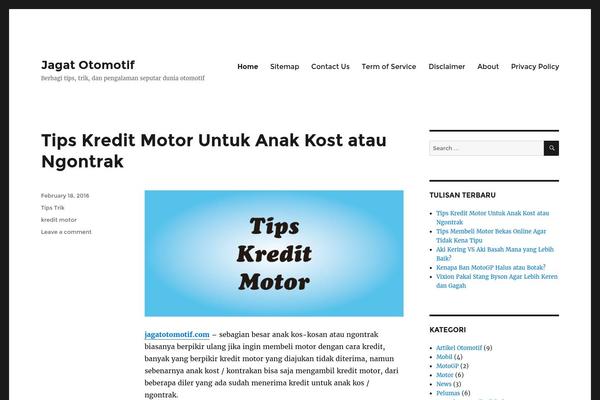 Twenty Twelve theme site design template sample