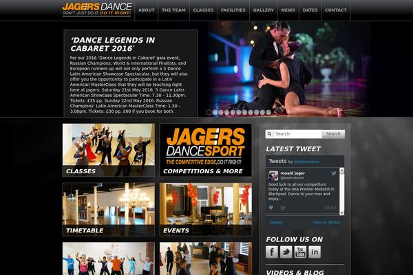 jagersdance.com site used Wordpress Bootstrap
