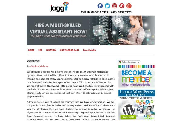 jaggit.com site used Frank Master