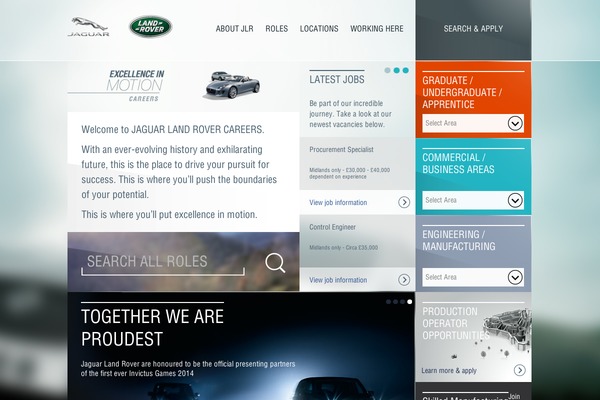 jaguarlandrovercareers.com site used Jlr-careers-v5.2.1