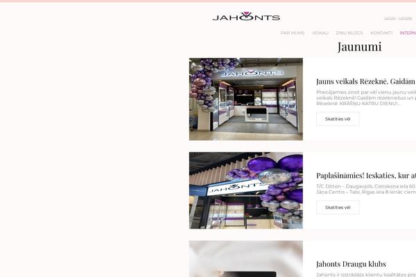 jahonts.lv site used Jahonts