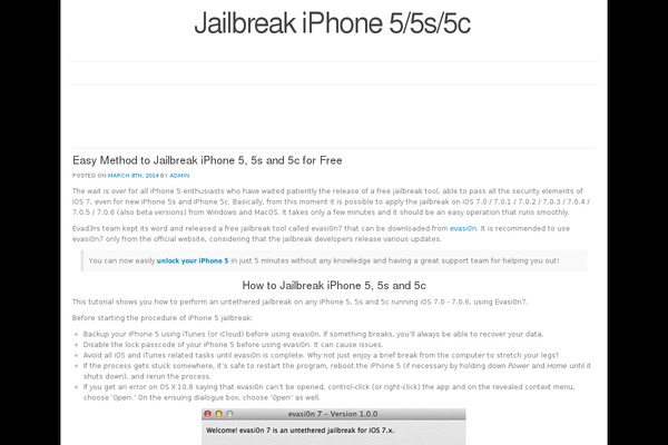 WordPress website example screenshot