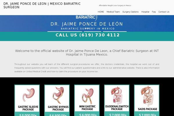 jaimeponcedeleon.com site used Poncebariatrics