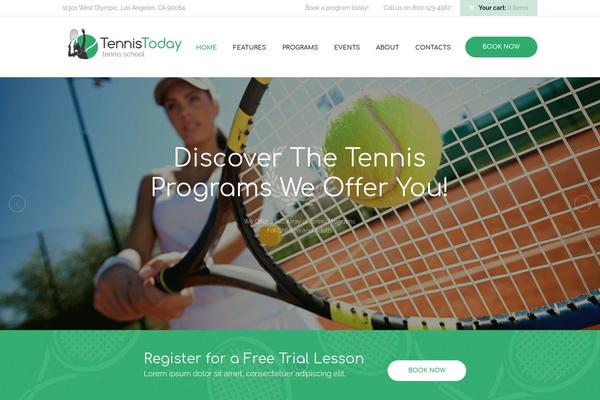 Tennistoday theme site design template sample