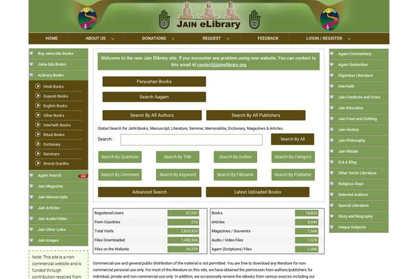 jainelibrary.org site used Executive-wp-child
