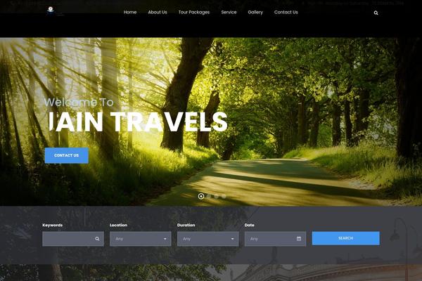 TravelTour theme site design template sample