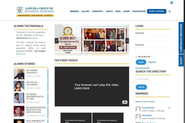 Site using BuddyPress Global Search plugin