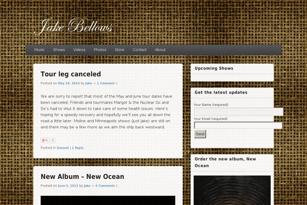Site using GigPress plugin