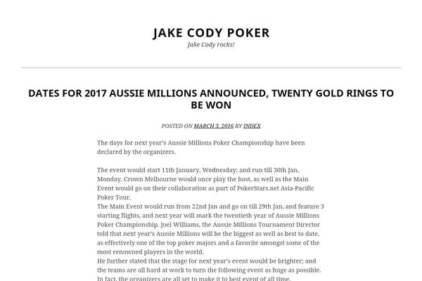 jakecodypoker.net site used Simppeli