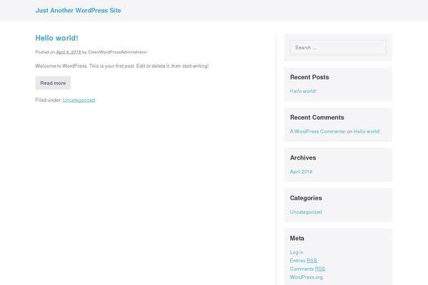 WordPress website example screenshot