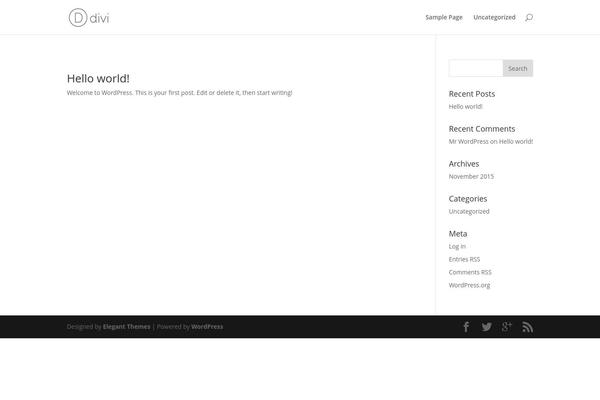 WordPress website example screenshot