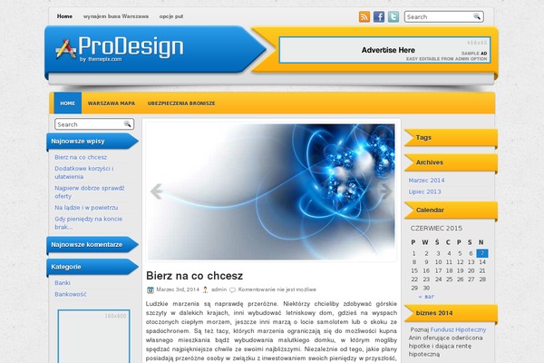 Prodesign theme site design template sample