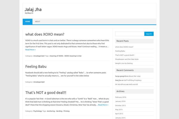 Iconic One theme site design template sample