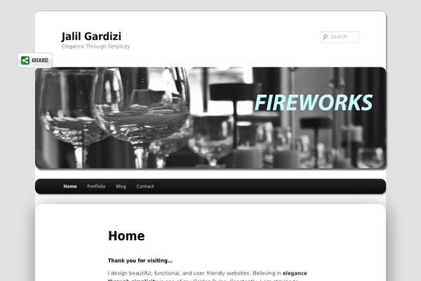 WordPress website example screenshot