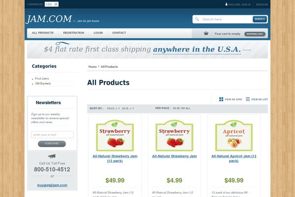 jam.com site used Perfectecommerce