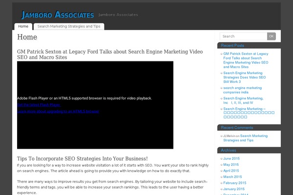 Mantra theme site design template sample