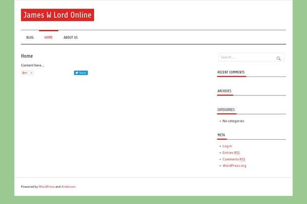 Anderson Lite theme site design template sample