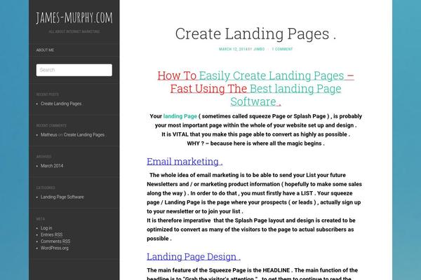 Flat theme site design template sample