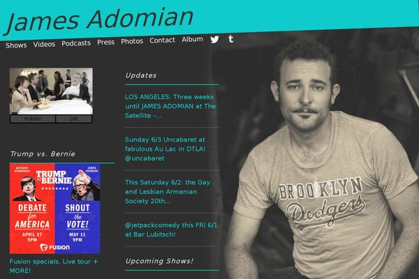 jamesadomian.com site used Handsomes