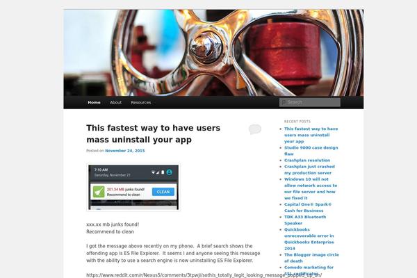 Twenty Eleven theme site design template sample