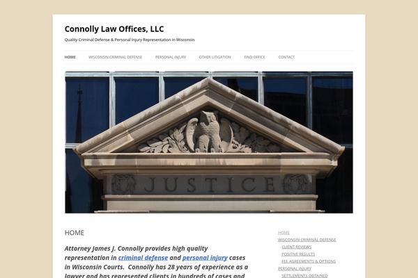 Twenty Twelve theme site design template sample