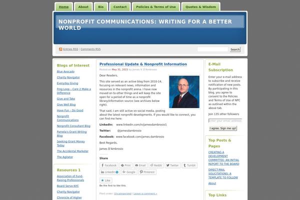 WordPress website example screenshot